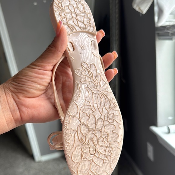 Olivia Miller Tan Sandals with Bow Detail - Picture 3 of 5